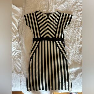 Striped black and white Olsen dress